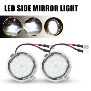 2Pcs LED Mirror Puddle Lights Fits Ford Taurus Range Mustang King Ranch Explorer - Picture 1 of 10
