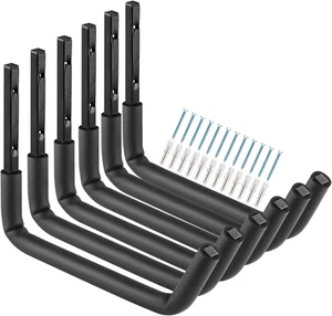Ganci per Garage Resistenti, per Montaggio a Parete, Da 30 Cm, per Attrezzi Da A - Foto 1 di 12