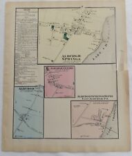 1871 Vermont Alburgh Springs Centre Antique Map Franklin & Grand Isle Counties