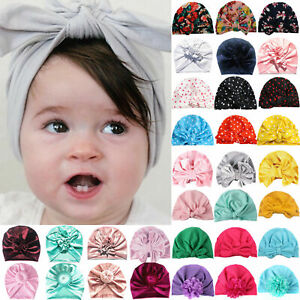 Kinder Neugeborene Mädchen Mütze Samt Baby Indien Kopftuch Turban Mütze Kappe .