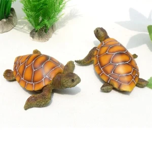 Aquarium Ornament Fish Tank Decorations Turtle Tortoise Artificial Pet Supplies - Picture 1 of 6