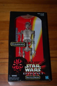 Figura Droide de Batalla 12"-Hasbro-Star Wars La Amenaza Fantasma Escala 1/6 Sin usar, en caja - Imagen 1 de 7