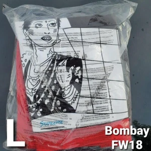 Camiseta Supreme Bombay en Rojo Grande FW18 Deadstock/referencia hindú india - Imagen 1 de 5