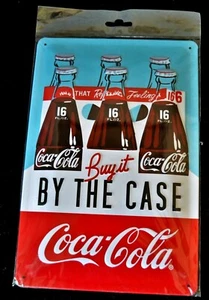 Nostalgic Art, Blechschild COCA COLA - BUY IT BY THE CASE , 20 x 30 , Neu Selten - Picture 1 of 1