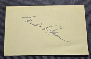 Baltimore Orioles Chicago Cubs Milt Pappas Hand Signed 3X5 Index Card P Deceased - Picture 1 of 1