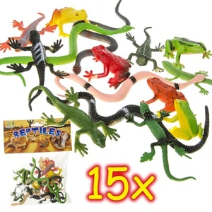 15 REPTILIEN FIGUREN - Spielfiguren Mitgebsel Kinder Geburtstag Kindergeburtstag - Bild 1 von 4