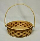 Longaberger 2006 Cherry & Natural Checked Small Pie Basket Homestead Second