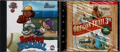 Oregon Trail 3rd Edition and Backyard Baseball PC New XP 2 Fantastic Games - Image 1 of 2