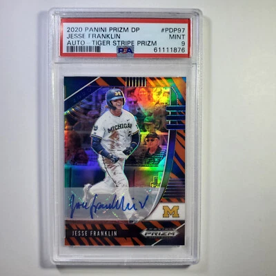 Jesse Franklin - 2020 Panini Prizm DP - Tiger Stripe Autograph /25 - PSA 9 - Image 1 of 2