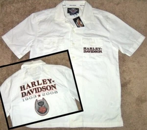 NUEVA CAMISA MECÁNICA DE MOTO DE COLECCIÓN 00 HARLEY-DAVIDSON 1903-2008 105 S/S S - Imagen 1 de 5