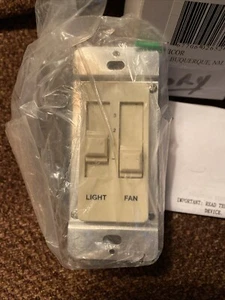 D-Hummer Wall Mounted 3 Speed Ceiling Fan/Light Dual Slide Switch - Picture 1 of 7