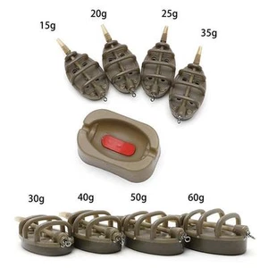 INLINE METHOD SWIM FEEDERS FOR CARP FISHING BARBEL 15/20/25/35g 30/40/50/60g -FI - Picture 1 of 14