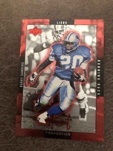 1996 Oberdeck #HT-20 Hot Properties rot BARRY SANDERS-THURMAN THOMAS Edelstein neuwertig? - Bild 1 von 2