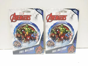 Marvel Agengers 18 inch Foil Balloon. Iron Man, Hulk, Captain America Lot of 2 - Picture 1 of 3