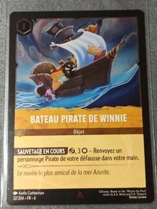 Carte LORCANA FR - Chapitre 6 32/204 Bateau pirate de Winnie - Rare✨FOIL✨Neuf - Imagen 1 de 2