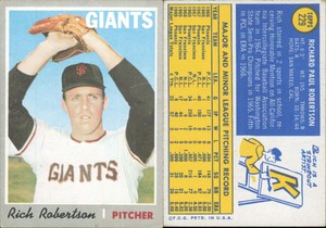 1970 Topps #229 Rich Robertson - - Very Good