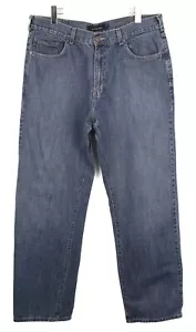 Calvin Klein Jeans Straight Leg Herrenjeans W36/L34 Neu Reißverschluss Fly Blau - Bild 1 von 10
