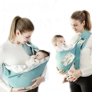 Baby Carrier Sling Over Shoulder 60kg Comfortable Cotton Breathable Baby Wrap - Picture 1 of 20
