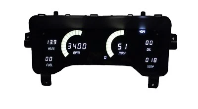 Jeep TJ 1997-2006 LED blancos tablero indicadores digitales velocímetro temperatura combustible garantía! Foto 1 de 2