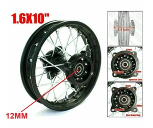 10" REAR WHEEL FOR 12MM AXLE ONLY PIT DIRT BIKE RM05K_12MM - Bild 1 von 3