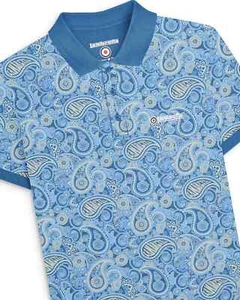 Lambretta Mens Paisley Polo Classic Casual Mod Casual Polo Shirt Sizes M to 4XL - Picture 1 of 10