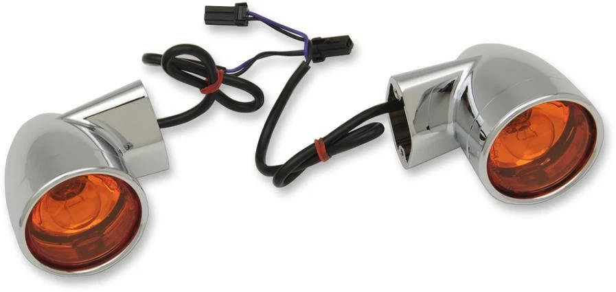 Drag Specialties - 2020-1378 - Chrome Bullet-Style Turn Signal, Rear