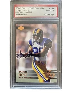 2000 Collector's Edge Uncirculated Torry Holt #136 1 of 5000 Rams PSA 9 MT - Picture 1 of 4