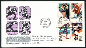 UNITED STATES 1984, LAKE PLACID WINTER OLYMPICS, Scott 2070a on F.D.C. - Picture 1 of 1