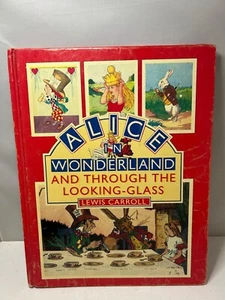 Vintage Alice In Wonderland Through The Looking Glass Childs Book 1987 Hardback - Picture 1 of 12