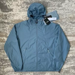 Uniform Bridge Packable Light Wind Jacket Ripstop Water Repel Medium Blue BNWT - Picture 1 of 16
