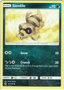 Pokemon Karte Sonne und Mond Nr. 83/149 Sandile englisch - Bild 1 von 1