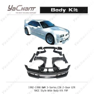 FRP Kit For 92-98 BWM 3-Series E36 2-Door GTR RACE Style Wide Body Kit FENDER - Bild 1 von 12