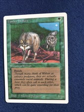 MTG original English Unlimited Timber Wolves light play original 1993 release