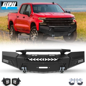 Front Bumper Assembly For 2019 2020 2021 Chevy Silverado 1500 Heavy Duty Steel - Picture 1 of 11
