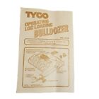 Tyco US1 Electric Trucking Instructions for Log Loading Bulldozer # 3415 Vintage