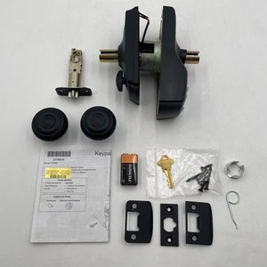 SCHLAGE FE595 CAM 622 GEO Tastatureingabe mit Flex-Elektronikschloss, mattschwarz - Bild 1 von 6