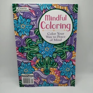Mindful Coloring Volume 21 by Penny Press - Creative Expression - Foto 1 di 5