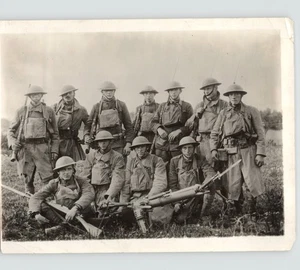 Ametralladora alemana envolvente de los Yanquis de la Primera Guerra Mundial St Mihiel Francia 1918 foto de prensa - Imagen 1 de 2