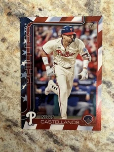 2025 Topps Serie 2 - Nick Castellanos Giorno dell'Indipendenza /76 Phillies - Foto 1 di 2