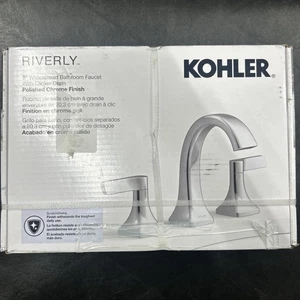 KOHLER RIVERLY WEIT VERBREITETE 8" BADARMATUR 1PR38330-4D-CP-AA CHROM POLIERT - Bild 1 von 2