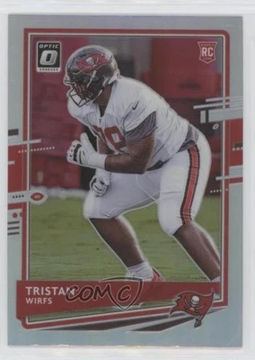 2020 Panini Donruss Optic Rookies Holo Prizm Tristan Wirfs #129 Rookie RC - Image 1 of 2