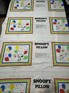 5 Sets Peanuts Snoopy Pillow Cut & Sew Fabric Panel New Total of 10 Blocks - Picture 1 of 3