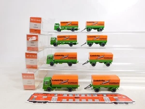4X Wiking H0 1:87 Modello Camion Rimorchio MAN Leistritz Mint Box #ED444-0,5 - Foto 1 di 5