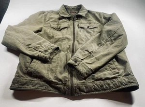 Chaqueta Levi's Para Hombre M De Colección Marrón Acolchada Forrada Tareas Militares Abrigo de Granero - Imagen 1 de 17