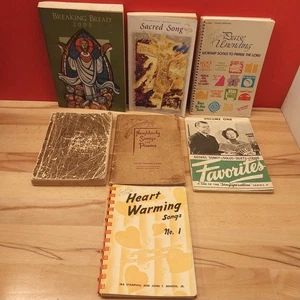 Lot Of 7 Vintage Gospel Religious Hymnnal Christian Song Books 1930s to 2005 - Picture 1 of 23
