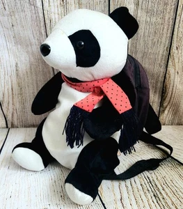 Vintage Plush Panda Bear Small Backpack, Adjustable Straps, FREE POSTAGE - Picture 1 of 6