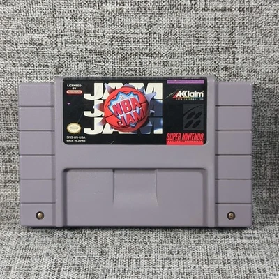 NBA Jam (Super Nintendo Entertainment System, 1994) Tested Working SNES - Image 1 of 4