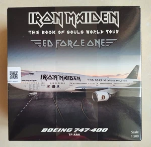Iron Maiden Ed Force One Boeing 747-400 Book of Souls World Tour Japan Mint - Picture 1 of 9