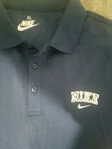 NIKE Mens Blue Polo XL - Picture 1 of 5