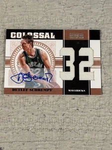 2011 Panini National Treasures #37 Detlef Schrempf AUTO MEM /49 NM+V94 - Picture 1 of 2